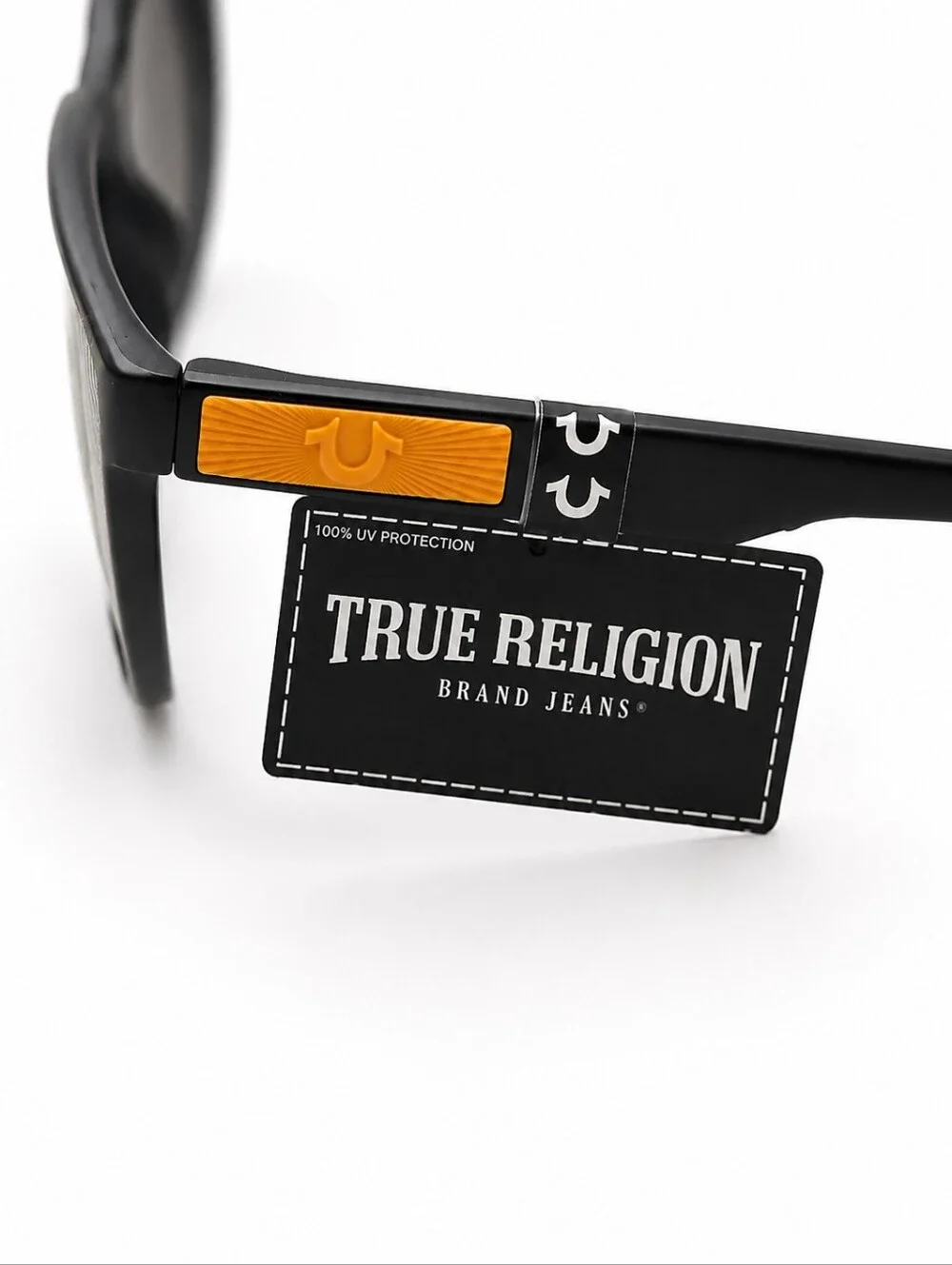 🆕️True Religion Mirrored Sunglasses Black Blue UV Protection NWT